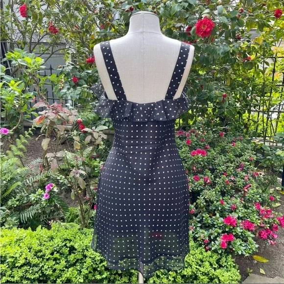 The East Order Starry Night Mini Dress NWT Size S Black Metallic - Picture 3 of 8